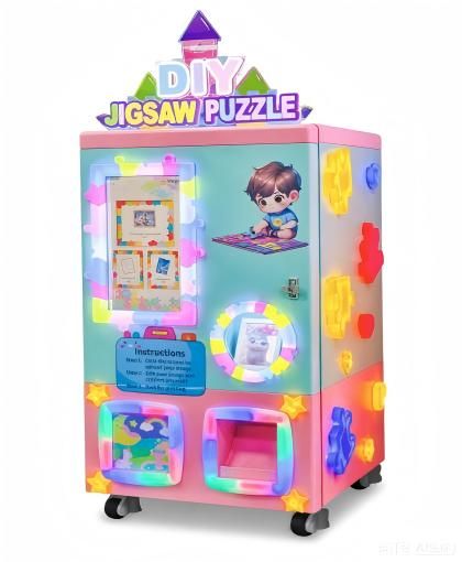 M&aacute;quina expendedora de puzzles con impresi&oacute;n autom&aacute;tica