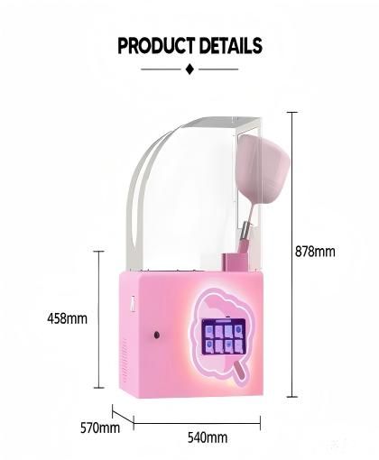 M&aacute;quina de algod&oacute;n de az&uacute;car semiautom&aacute;tica