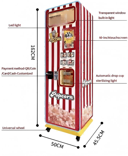 M&aacute;quina de palomitas de ma&iacute;z totalmente autom&aacute;tica